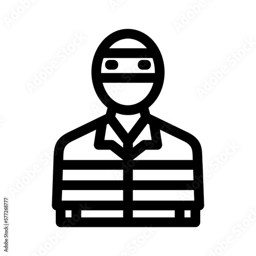criminal icon or logo isolated sign symbol vector illustration - high-quality black style vector icons
