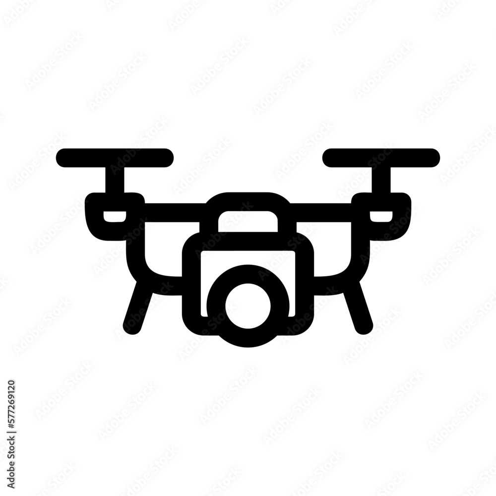 drone icon or logo isolated sign symbol vector illustration - high quality black style vector icons
