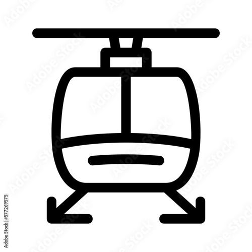 helicopter icon or logo isolated sign symbol vector illustration - high-quality black style vector icons 