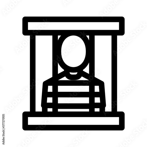 prisoner icon or logo isolated sign symbol vector illustration - high quality black style vector icons

