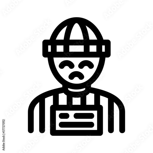 prisoner icon or logo isolated sign symbol vector illustration - high quality black style vector icons
