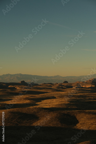 view of the horizon over the desert hills