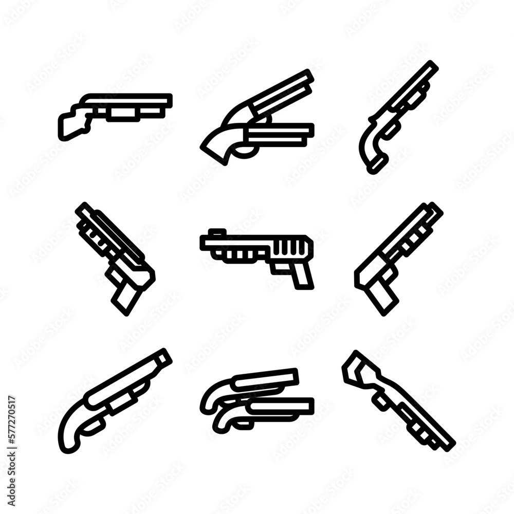 shotgun icon or logo isolated sign symbol vector illustration - high quality black style vector icons
