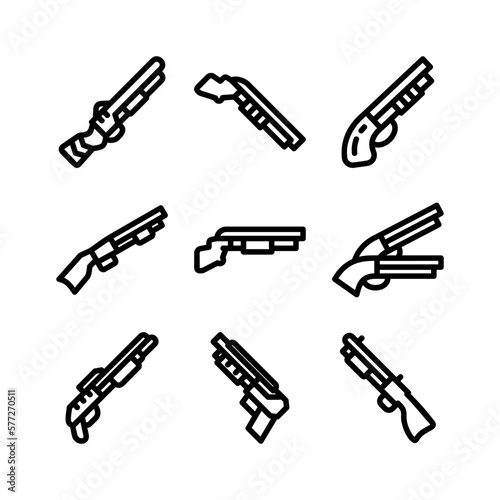shotgun icon or logo isolated sign symbol vector illustration - high quality black style vector icons
