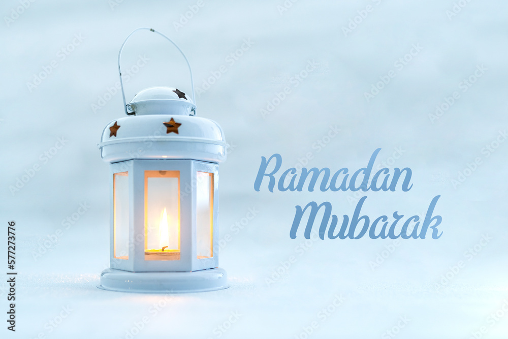 Ramadan Mubarak white background, minimal Ramadan Kareem Greetings image 