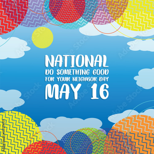 National Do Something Good for Your Neighbor Day. Design suitable for greeting card poster and banner