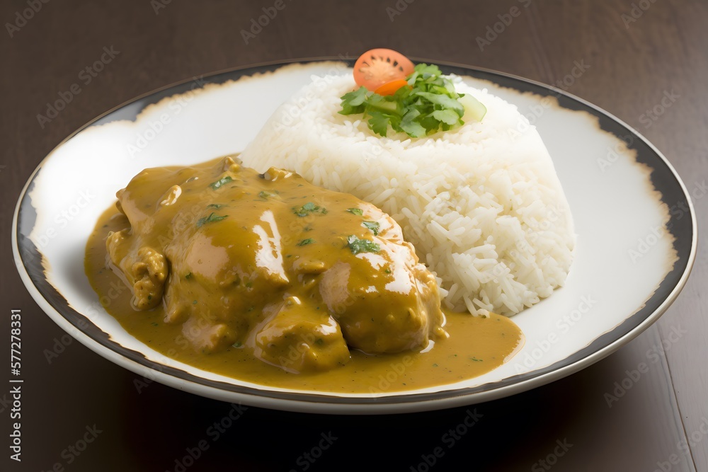 chicken curry created using AI Generative Technology chicken curry created using AI Generative Technology