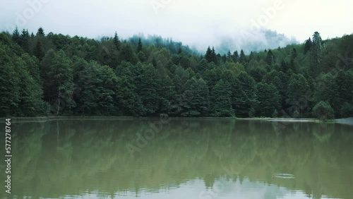 View of Karagol Lake in Artvin. 4K Footage in Turkey photo