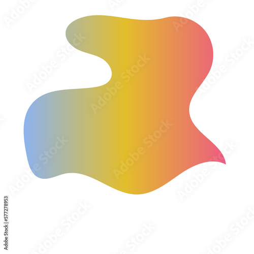 Futuristic Abstract Shapes Gradient Decor 