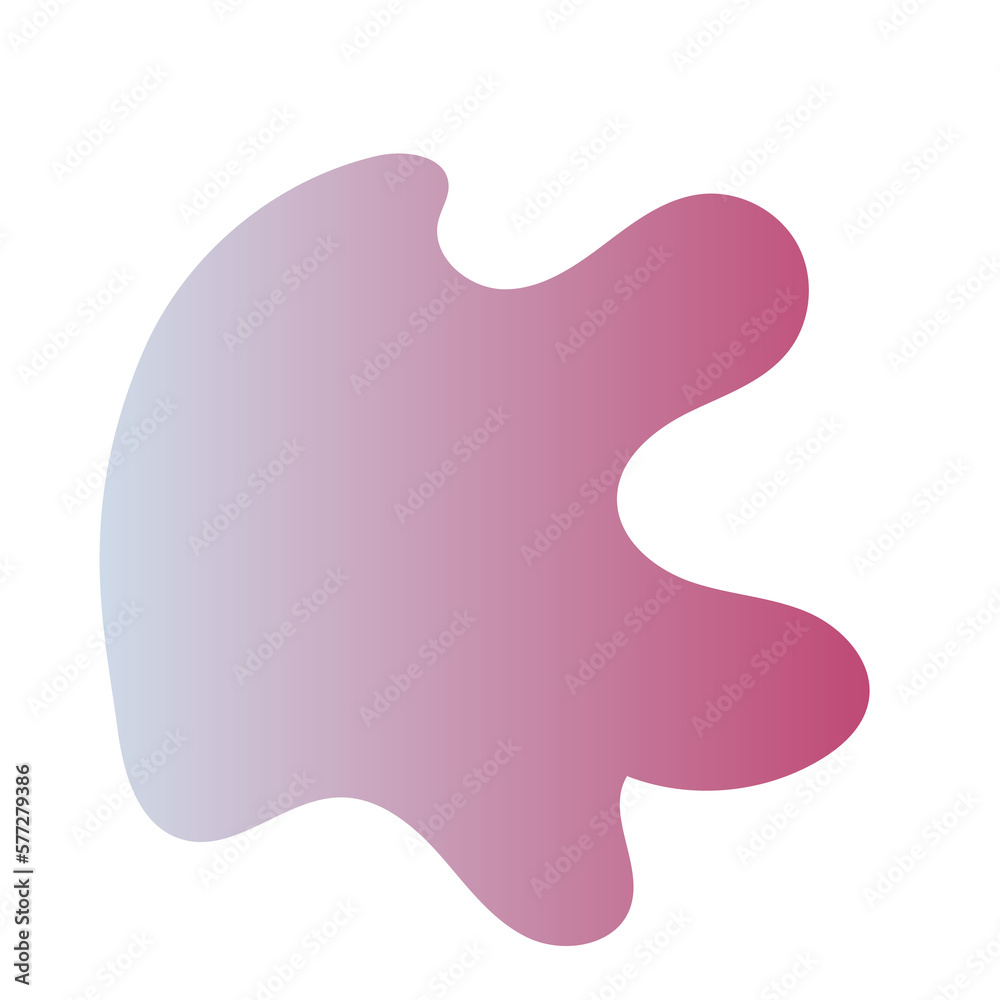 Futuristic Abstract Shapes Gradient Decor 