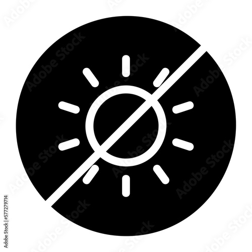 brightness glyph icon