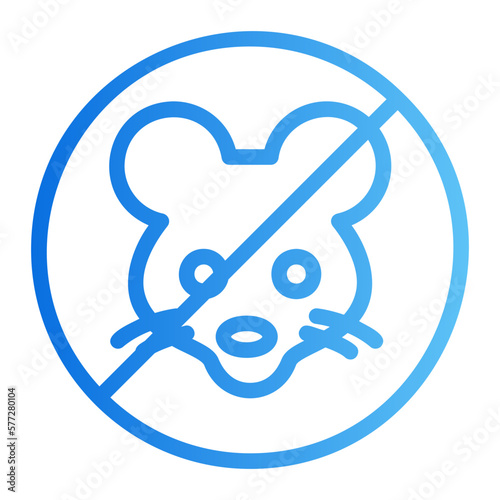 cruelty free gradient icon