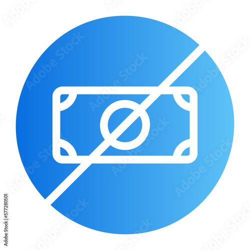 cashless gradient icon
