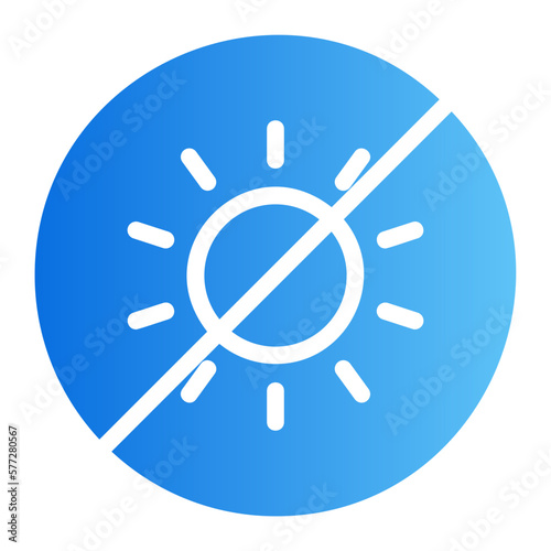 brightness gradient icon