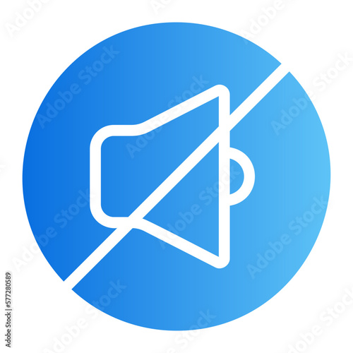 silent gradient icon