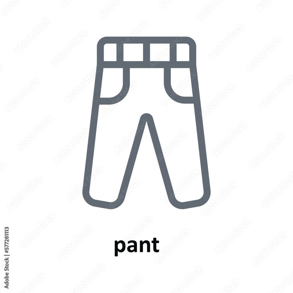 pant Vector Outline Icons. Simple stock illustration stock pant Vector Outline Icons. Simple stock illustration stock