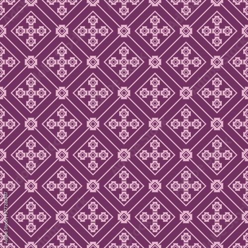 Ethnic fabric pattern Designed from geometric shapes Ethnic Asian style fabric pattern Used for home decoration, carpet work, 