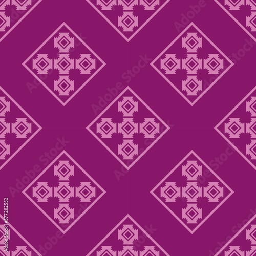 Ethnic fabric pattern Designed from geometric shapes Ethnic Asian style fabric pattern Used for home decoration, carpet work, 