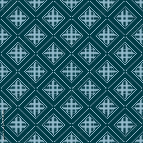 Ethnic fabric pattern Designed from geometric shapes Ethnic Asian style fabric pattern Used for home decoration, carpet work, 