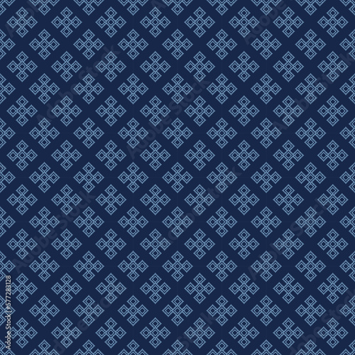 Ethnic fabric pattern Designed from geometric shapes Ethnic Asian style fabric pattern Used for home decoration, carpet work, 