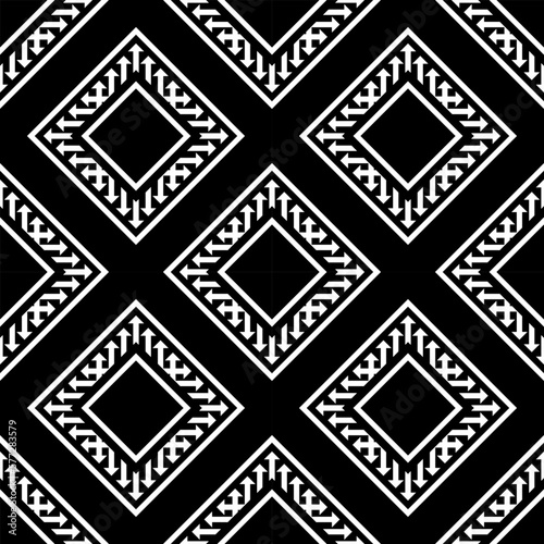 Seamless oriental geometric ethnic pattern for background or wallpaper. Carpet
