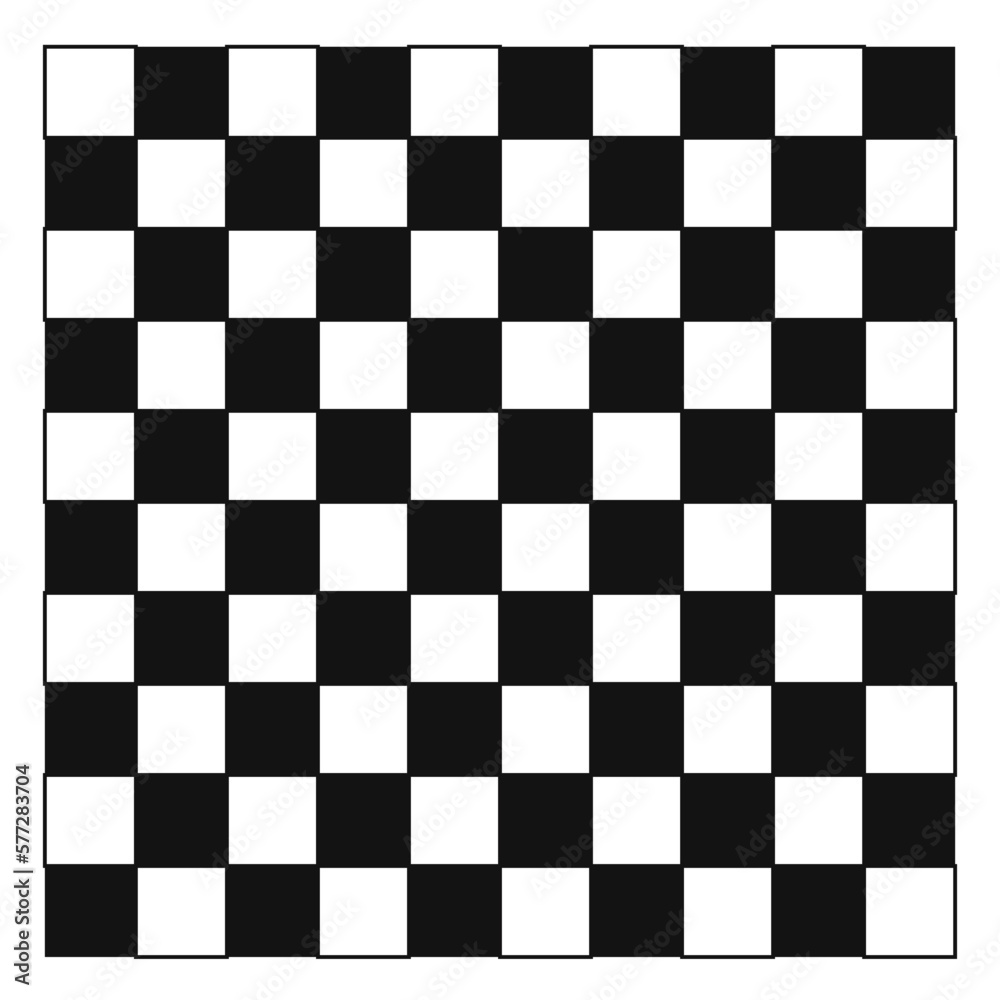 Fototapeta premium Geometric line pattern black and white chess board
