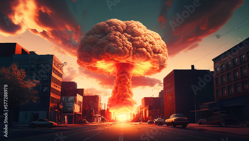 A Nuclear Blast Rocks the Urban Landscape