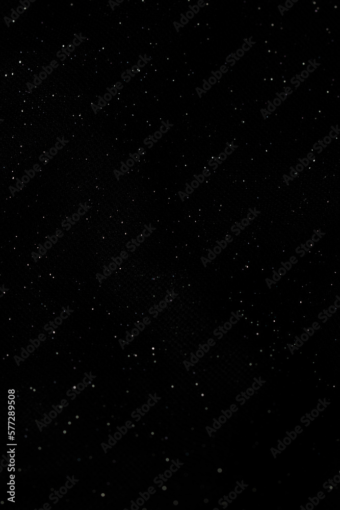 Little white particles on black Background for screen design