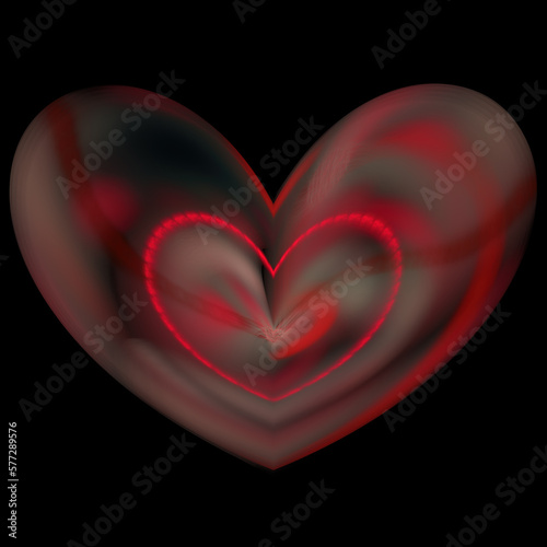 Computer generated 3D illustration, abstract fractal background for creative graphic design for postcards, wallpaper, banner with dark background