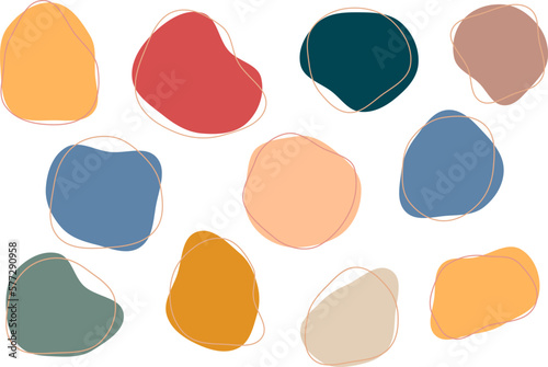 Modern Abstract Flat Shape