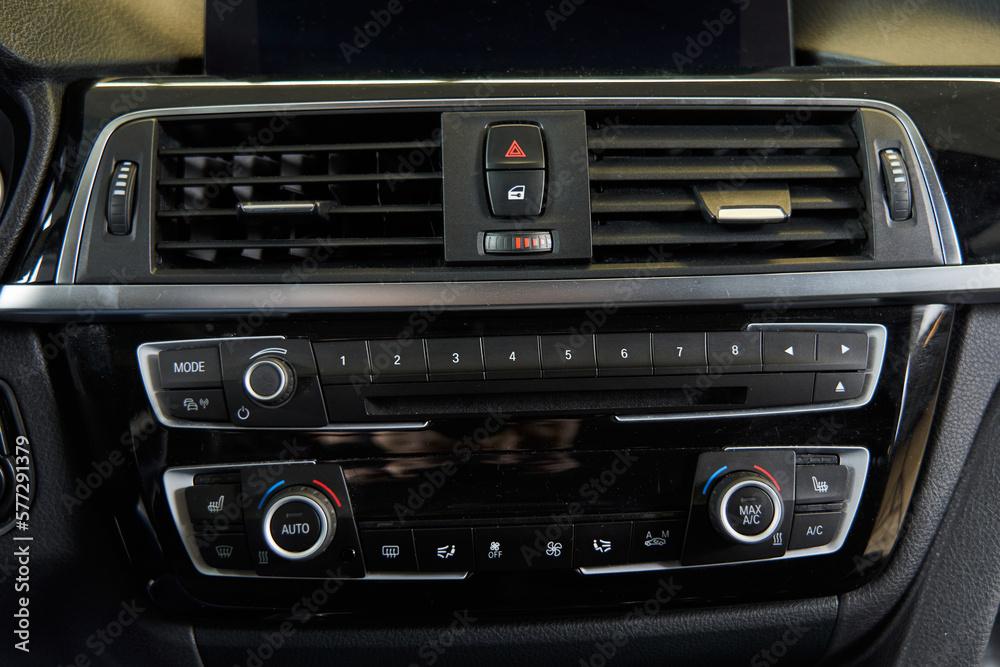 car climate control unit and heated seats. deflectors of the car ventilation system, door lock button and alarm car climate control unit and heated seats. deflectors of the car ventilation system, door lock button and alarm