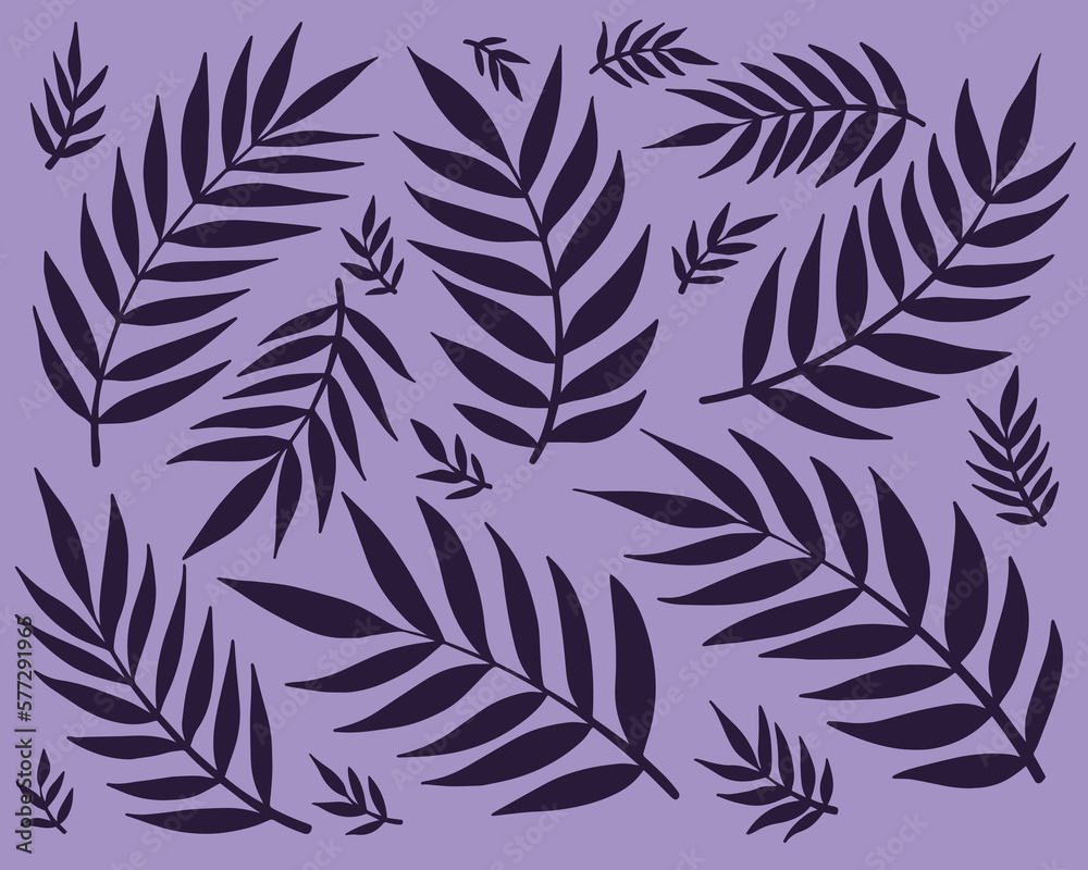 Leaf Embellishment Vector Set Hand Drawn Doodles Leaf Embellishment Vector Set Hand Drawn Doodles