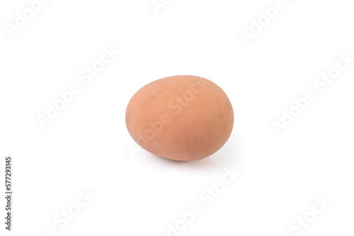 Egg shaped rubber eraser isolate on white, soft focus close up