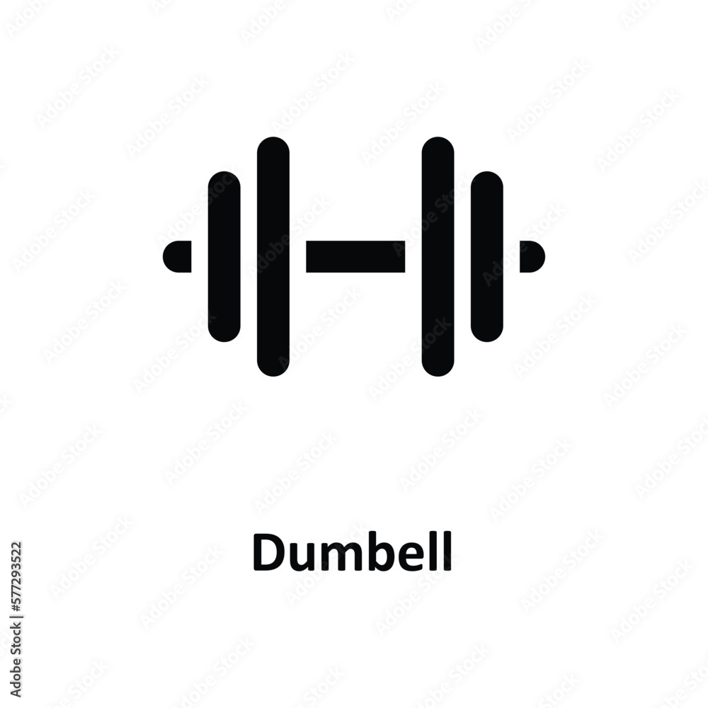 Dumbell Vector solid Icons. Simple stock illustration stock Dumbell Vector solid Icons. Simple stock illustration stock
