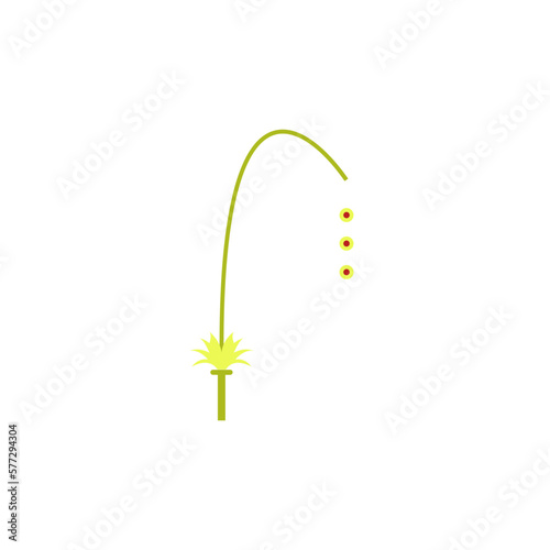 penjor bali illustration icon vector