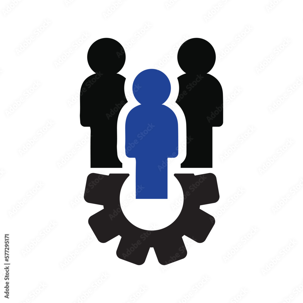 human management icon vector human management icon vector