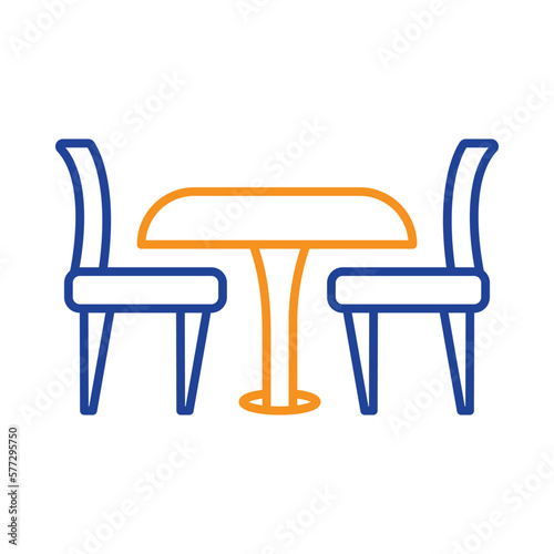 coffee table chair icon
