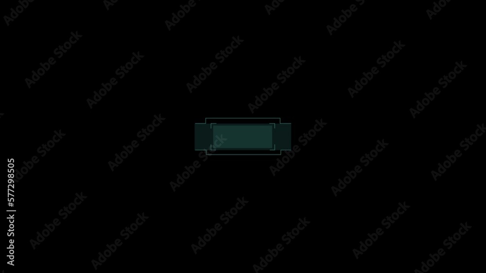 Animated HUD infographic element virtual text data frame. Animated HUD infographic element virtual text data frame.