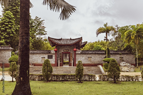 Chinese-Malaysian friendship temple in the park Putrajaya Malaysia