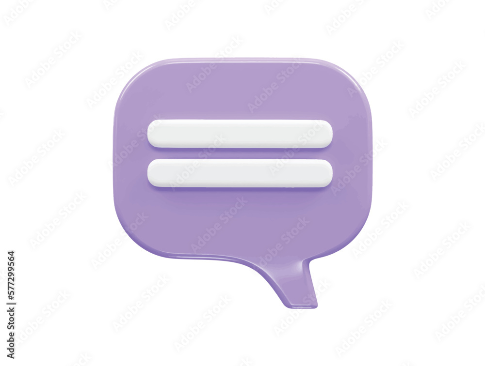 3d rendering vector message icon illustration 3d rendering vector message icon illustration