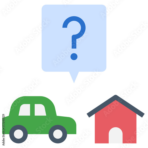 decision flat style icon