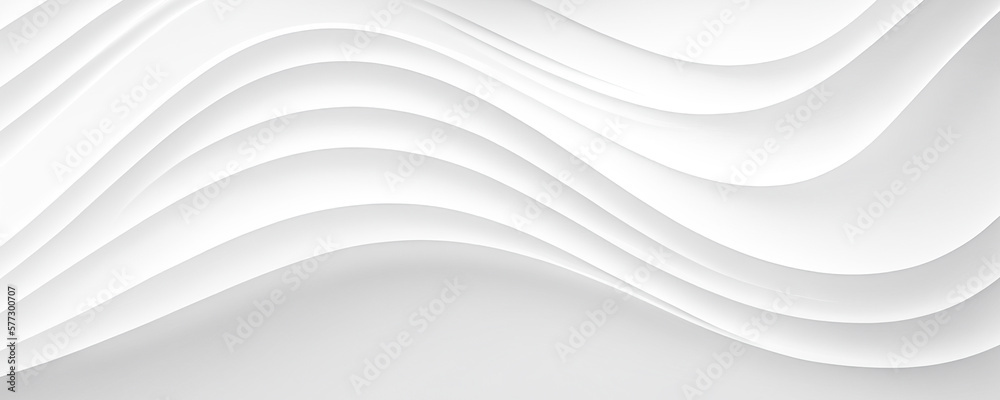 Modern soft luxury texture white and light gray with smooth and clean subtle background illustration. Wide angle format banner - obrazy, fototapety, plakaty 