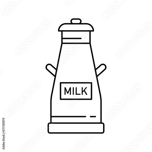 Milk can icon design. isolated on white background. vector illustration