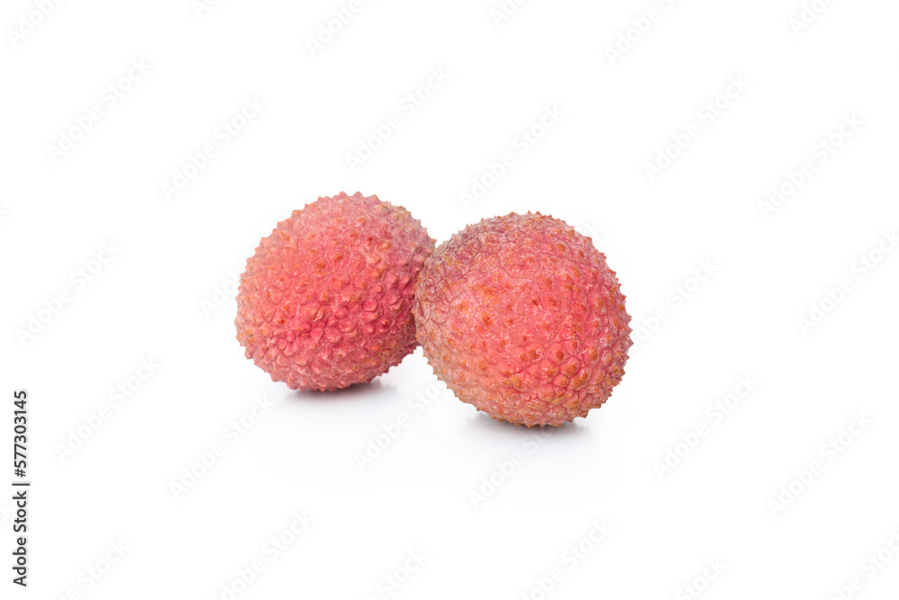 Concept of tasty and delicious exotic fruit - Lychee, isolated on white background Concept of tasty and delicious exotic fruit - Lychee, isolated on white background