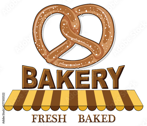 Bakery fresh and delicious text for banner or poster design