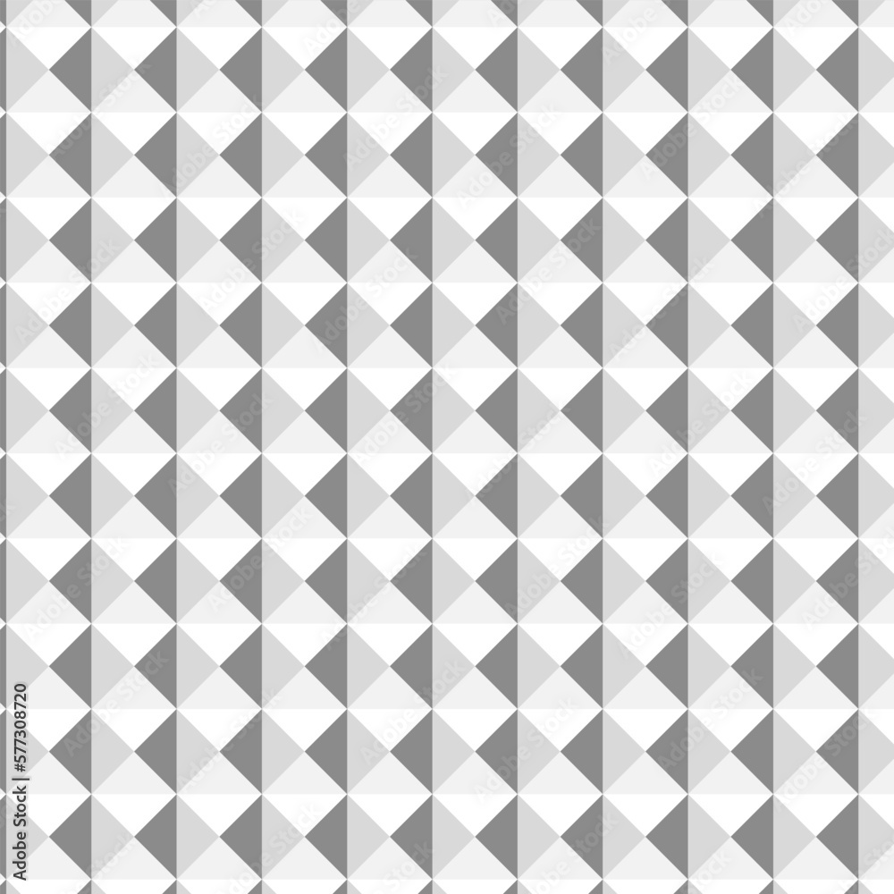 Seamless pattern with triangles. Vector background. Monochrome texture.