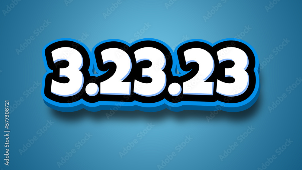 Thursday, 23 march 2023 blue 3d text effect banner Thursday, 23 march 2023 blue 3d text effect banner
