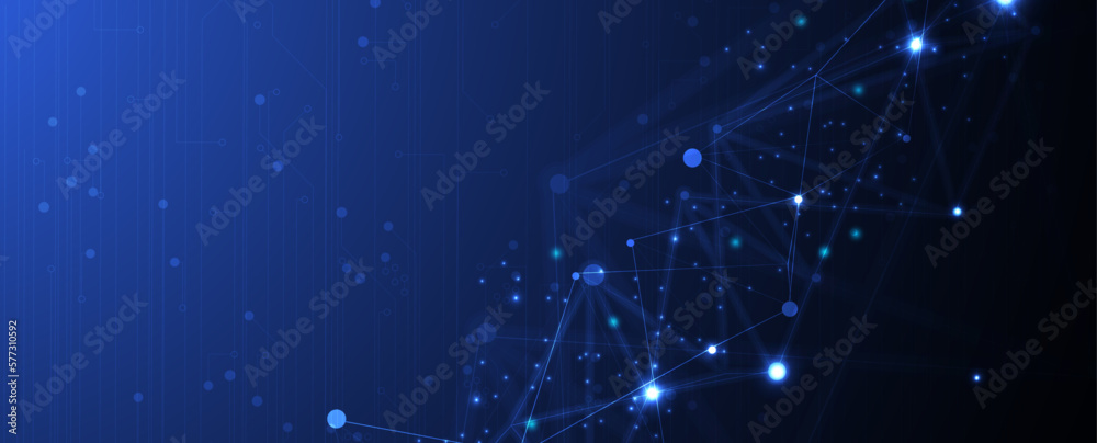 Obraz premium Quantum processing. Deep learning artificial intelligence. Future new technology for business or science presentation