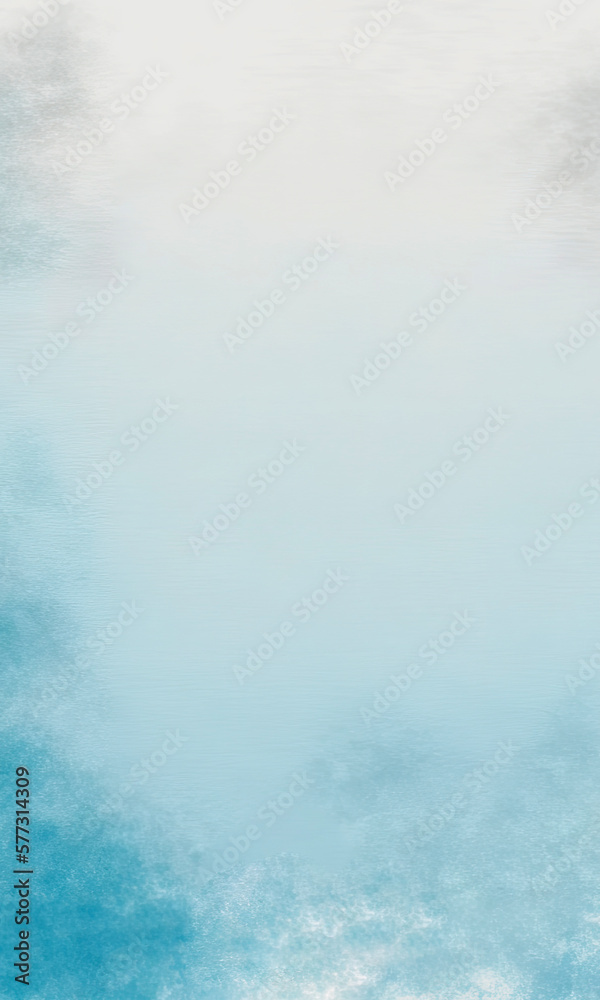 Pastel Blue Abstract Fog Effect Background.