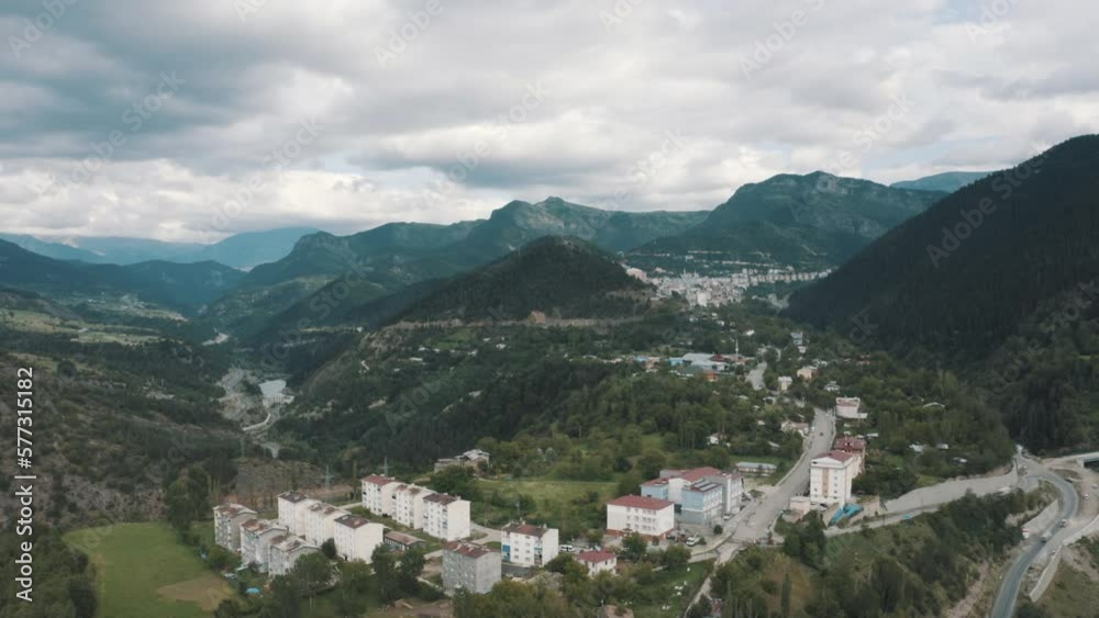 Aerial view of Artvin Beautiful nature landscape. 4K Footage in Turkey Aerial view of Artvin Beautiful nature landscape. 4K Footage in Turkey